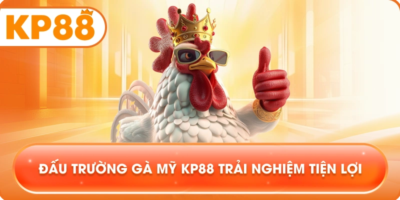 Đấu Trường Gà Mỹ KP88 trải nghiệm tiện lợi